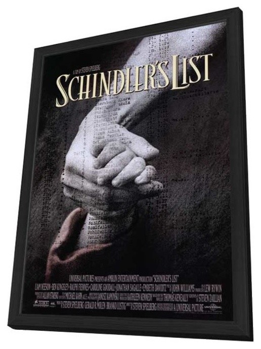 Schindler's List 11 x 17 Movie Poster - Style A - in Deluxe Wood Frame
