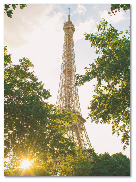 Ariane Moshayedi Eiffel Tower Sunset Canvas Art Contemporary Prints And Posters By Trademark Global