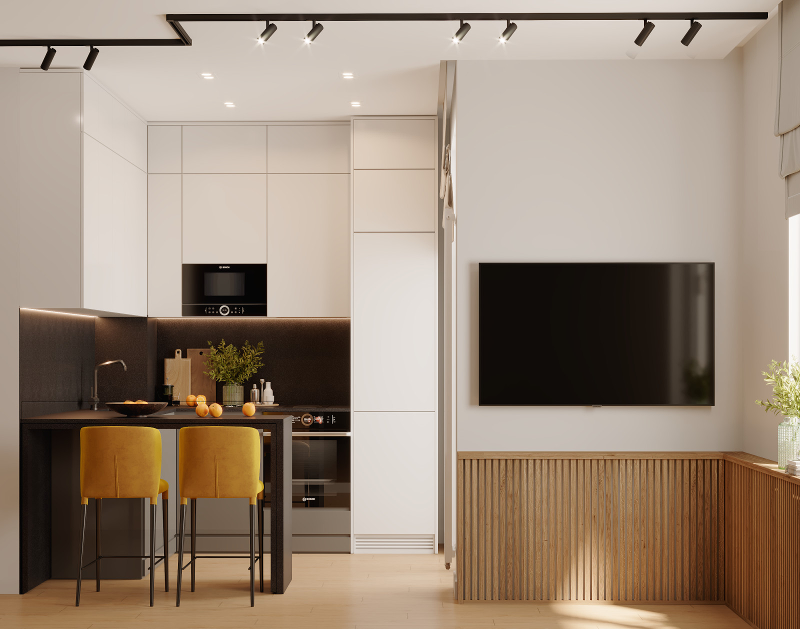 Дизайн для небольшой квартиры-студии