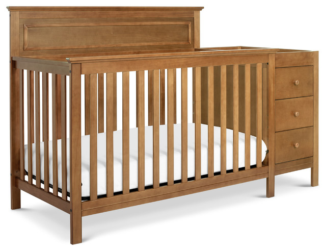 Autumn 4 In 1 Crib And Changer Combo In Chestnut Transitional