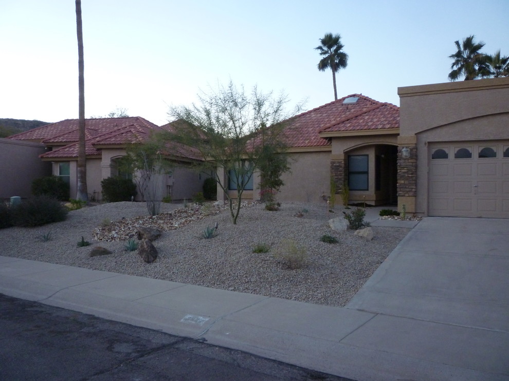 Front Yard Desert Landscape Phoenix by MTH Design Group Houzz
