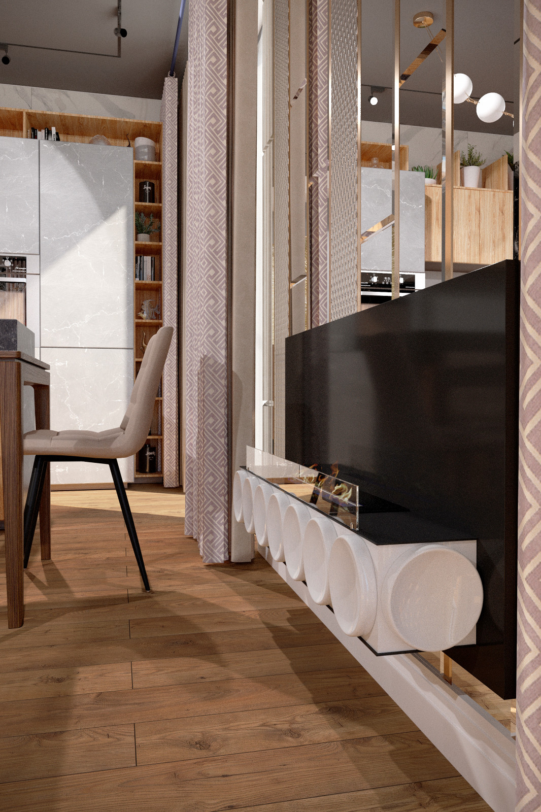 Квартира в стиле ар-нуво, ЖК "Кокос"