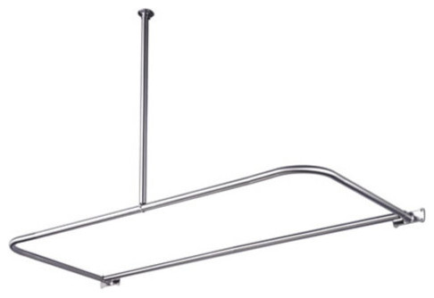 Kingston Brass Cc313 Vintage D Type Shower Curtain Rod With