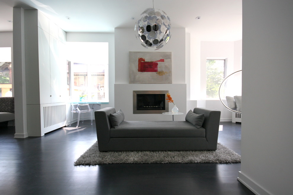 Modern living room in Toronto.