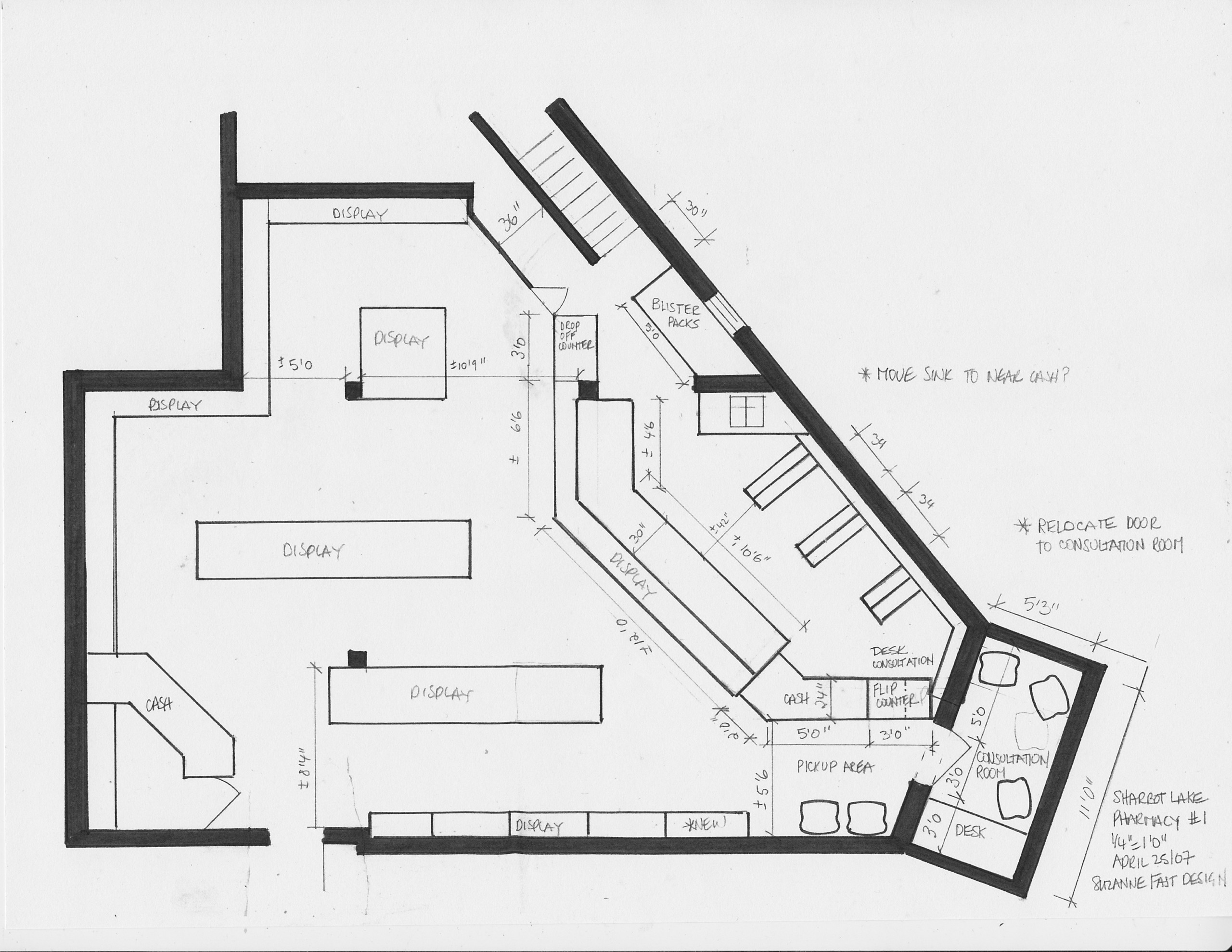 commercial space plan- pharmacy