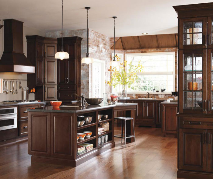 Bailey Cabinets with Black Forest Finish - Diamond Cabinetry