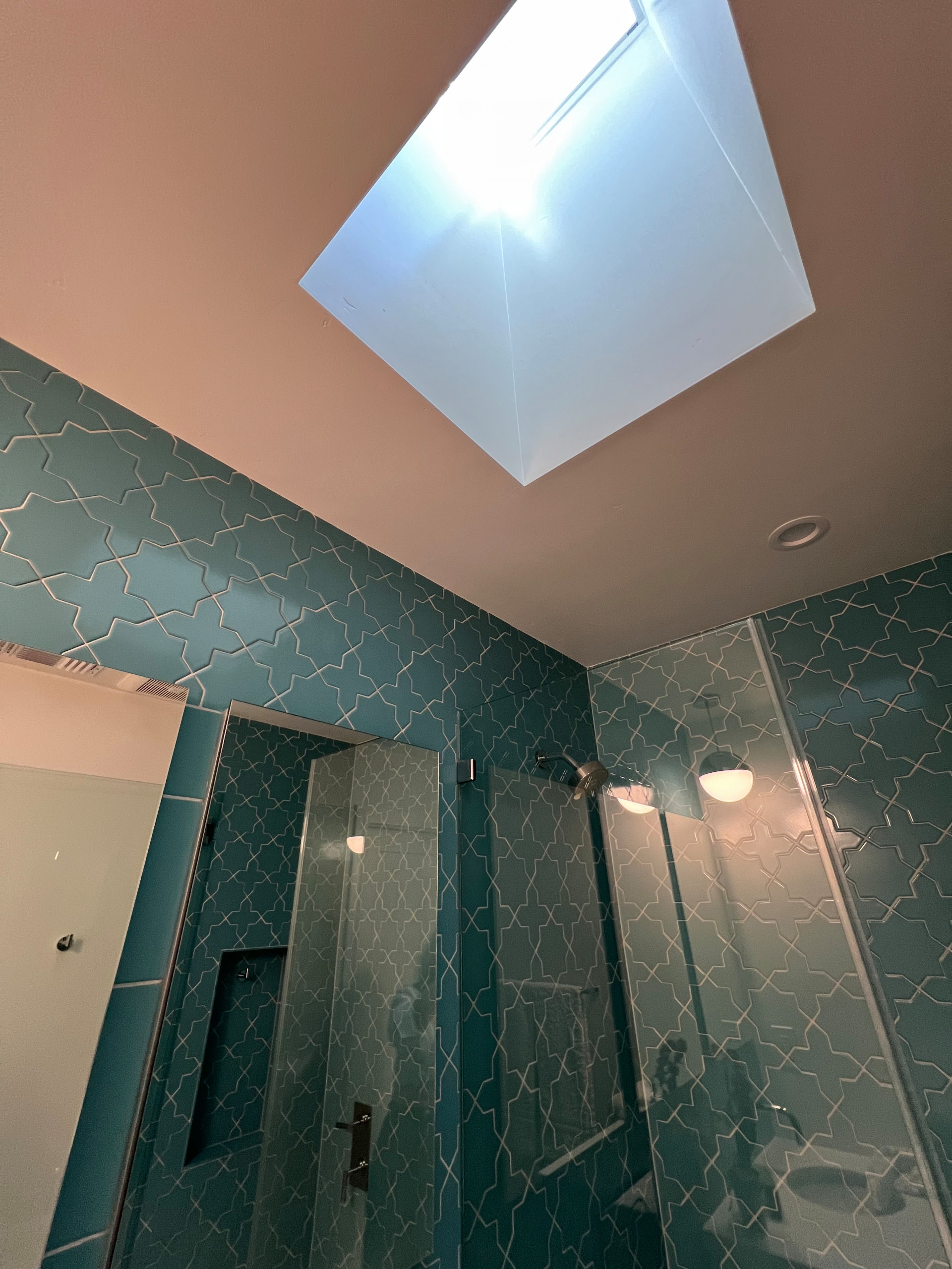 2x2 Velux Skylight Bathes Beautiful Sunshine into a Windowless Room