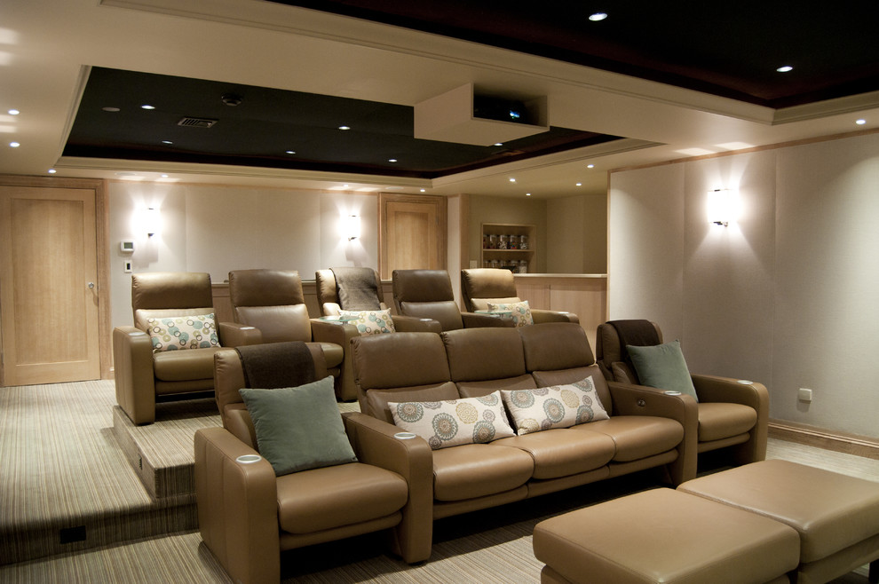 This is an example of a home theatre in New York.