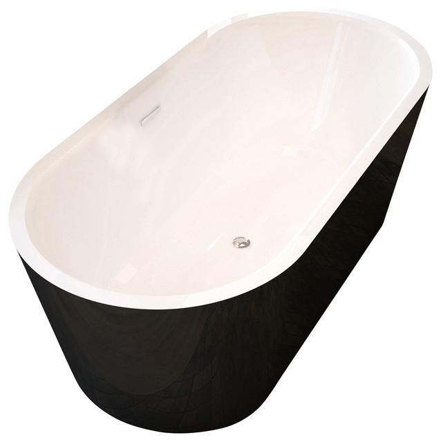 Atlantis Tubs 3263VY Valley 32x63x23 Inch Freestanding Soaking Bathtub Traditional Bathtubs