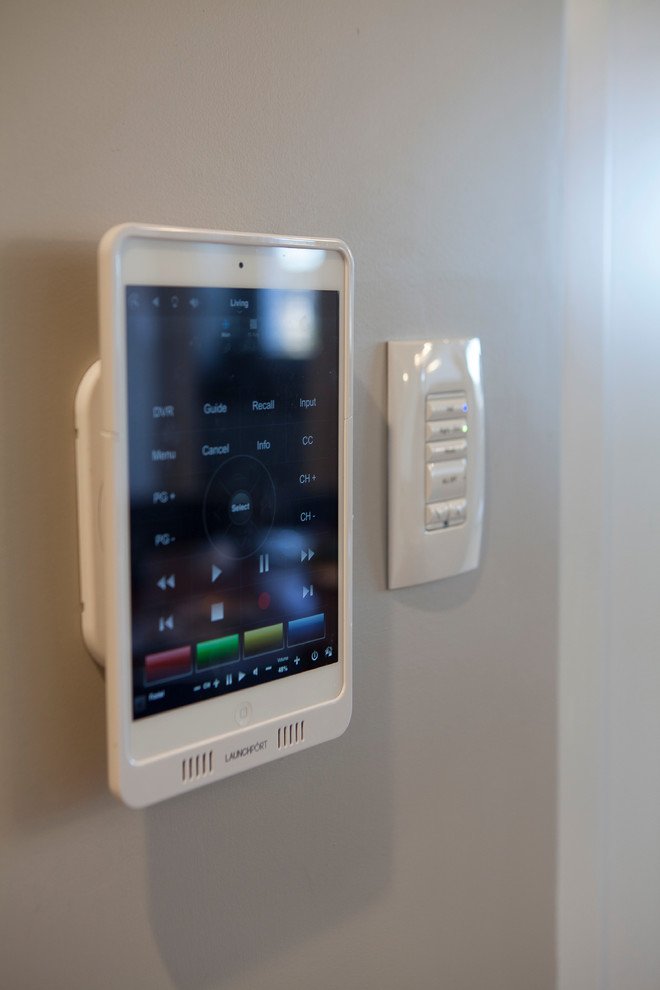 Inspiration for a large transitional u-shaped eat-in kitchen in Sydney with a farmhouse sink, shaker cabinets, white cabinets, marble benchtops, grey splashback, stone slab splashback, stainless steel appliances, light hardwood floors and a peninsula.