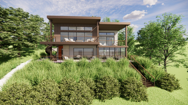 Front View contemporary-ytbehandling