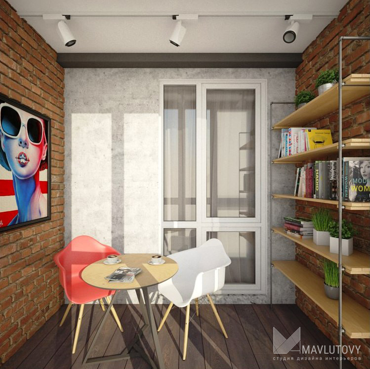 2-комнатная квартира  с элементами стиля лофт в Москве