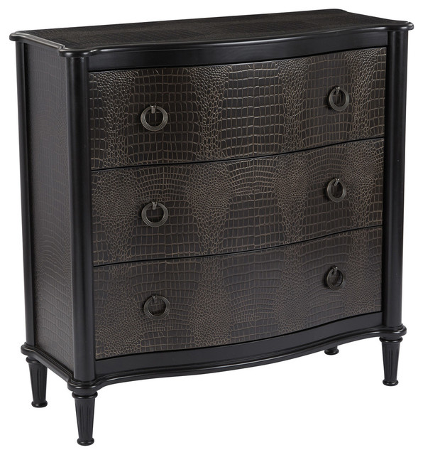 Brisbane Accent Chest With Black Frame, Black Accent Chest And Cabinets