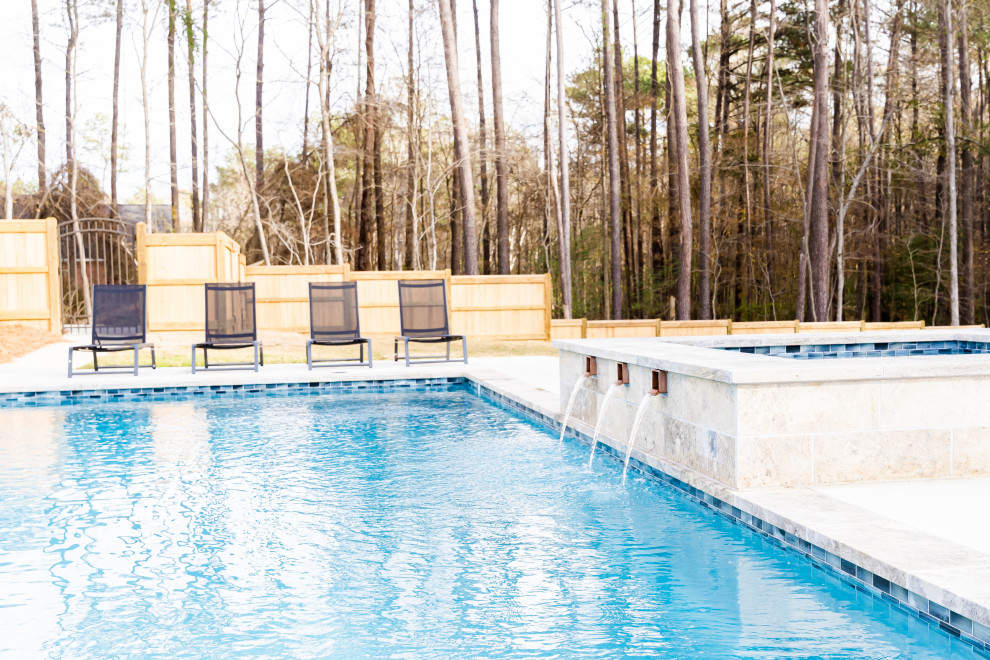 Transitional pool photo in Jackson