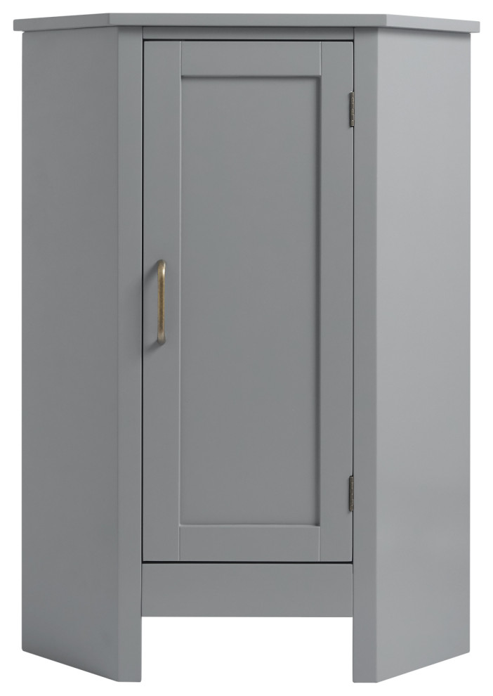 Wooden Bathroom Corner Grey Mercer Transitional Bathroom