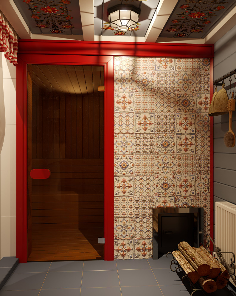 Баня с русскими мотивами