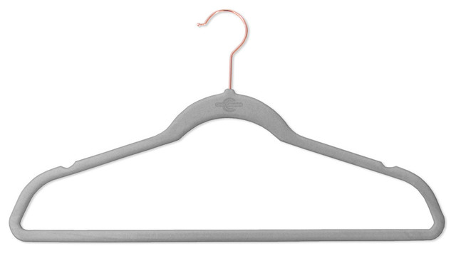 Closet Complete 50 Pack Velvet No Slip Hangers Contemporary