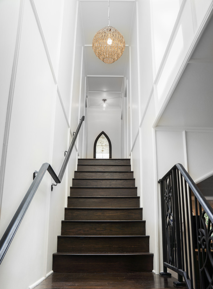 Inspiration for a transitional staircase in Los Angeles.