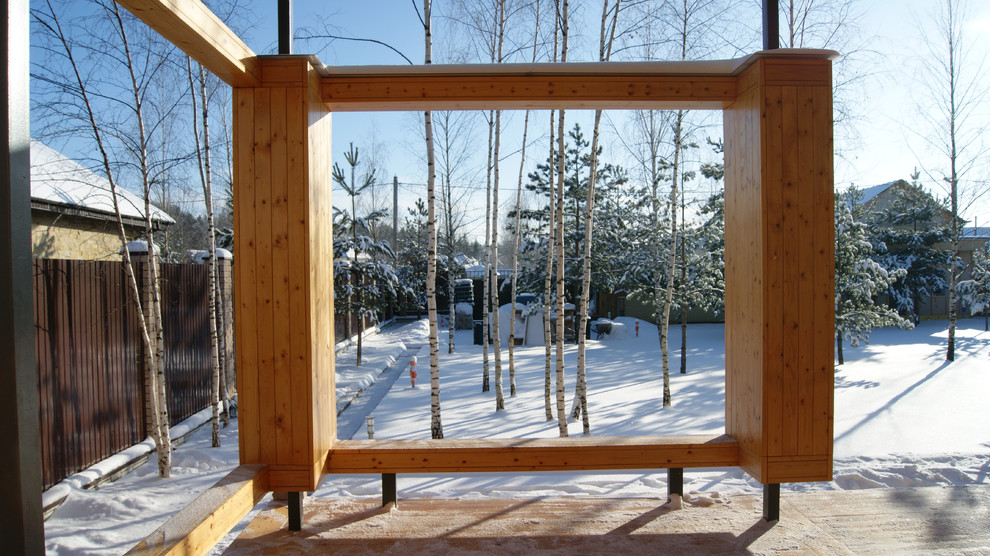 Дачный дом на основе деревянного каркаса