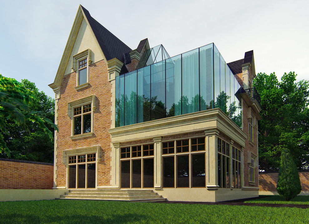 Реконструкция частного дома в Кранодаре в английском стиле с элементами эклекти