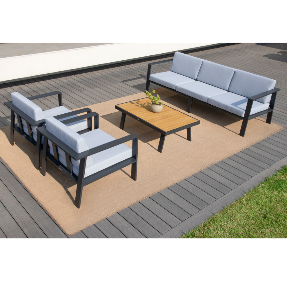 Large 5 piece outdoor sofa set Contemporary Deck Chicago by