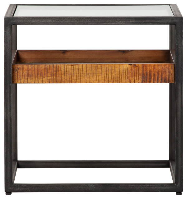 Hudson Shadow Box End Table - Transitional - Side Tables And End Tables ...