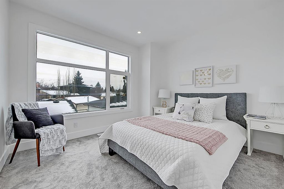 Inspiration for a transitional home design remodel in Calgary