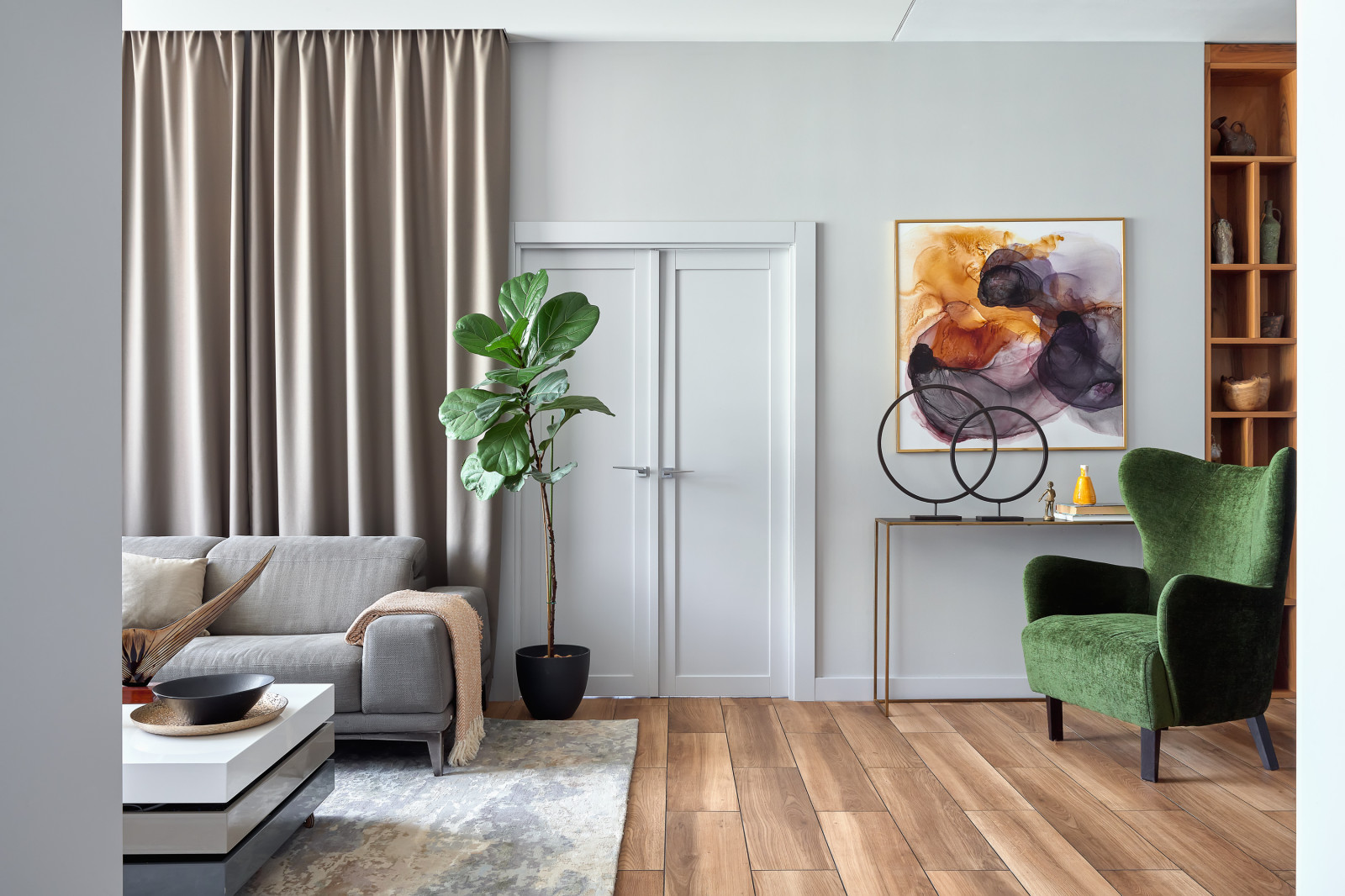 Студия Art Alibi: светлая квартира на севере Москвы