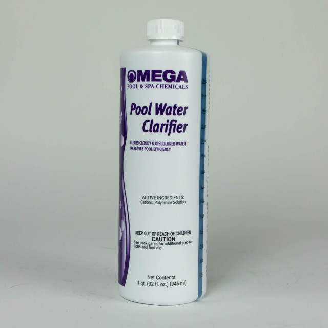 1 Qt. Omega Water Clarifier for Swimming Pools Pool Chemicals And Cleaning Tools by
