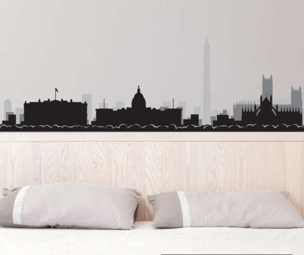 Washington Dc Skyline Vinyl Wall Decal Ss081ey 18