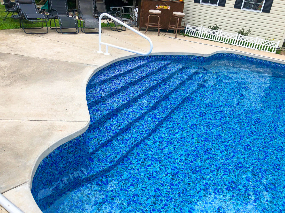 Example of a minimalist pool design in Philadelphia