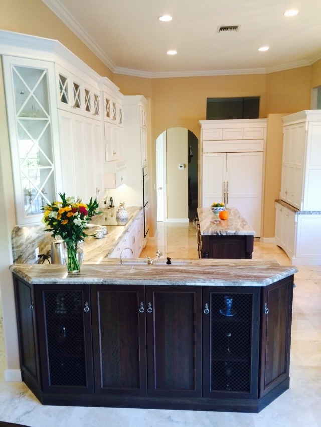 Kitchen - transitional kitchen idea in Miami
