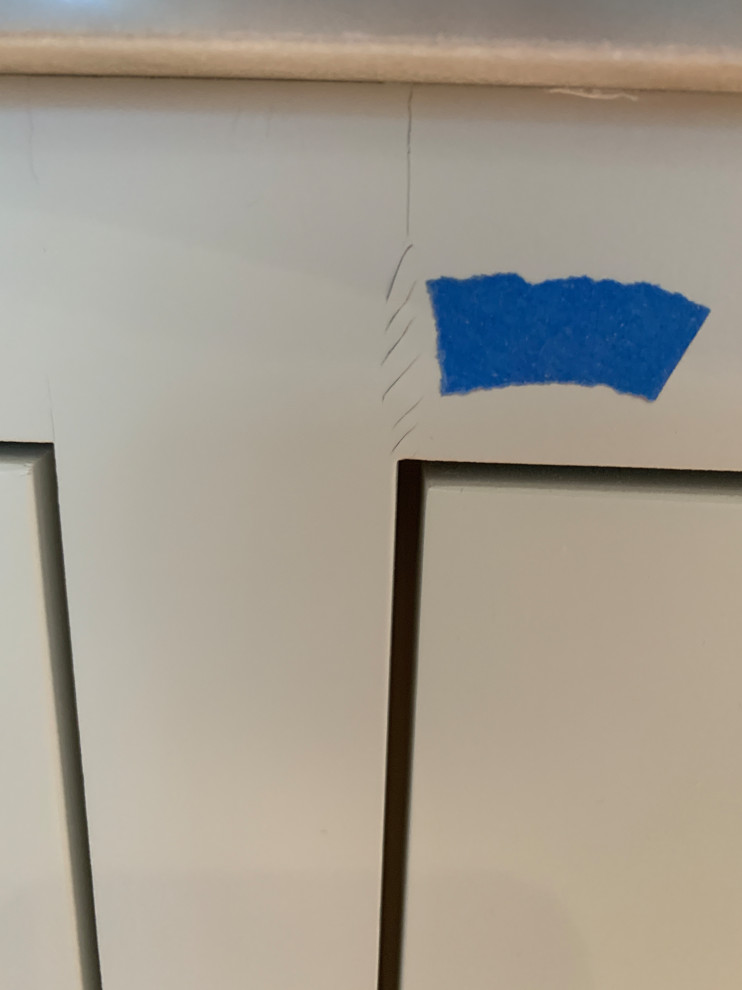 Is this normal kitchen paint cracking?