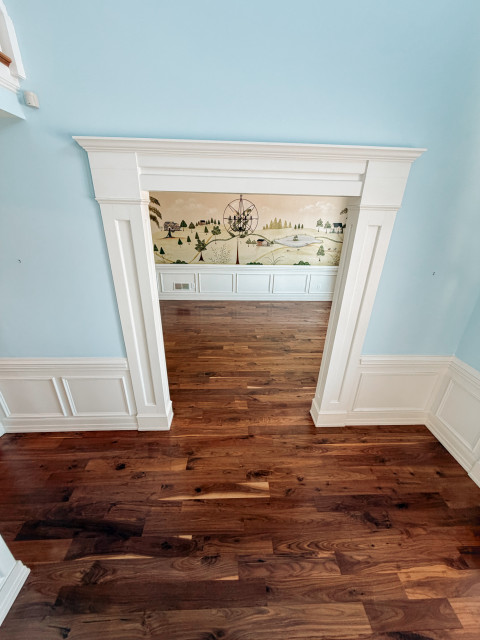 Walnut Refinish transitional-entry
