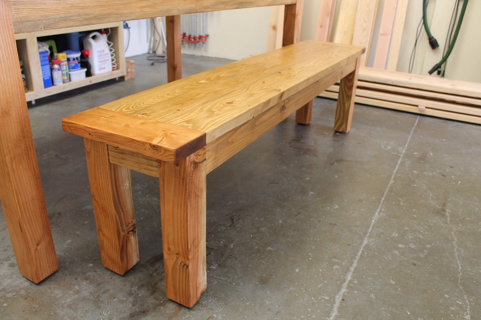 Inspiration for a rustic dining room remodel in Orange County