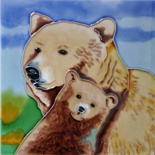 Bear Mom and Baby Tile