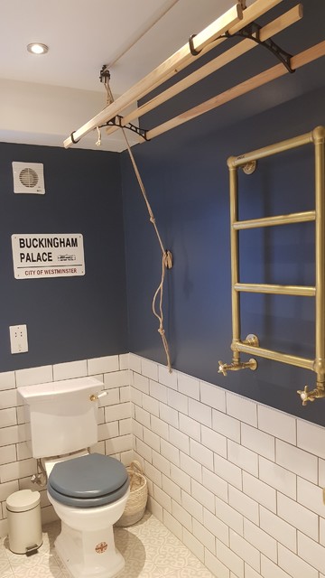 Bathroom refurbishment, Battersea eklektisk-badrum