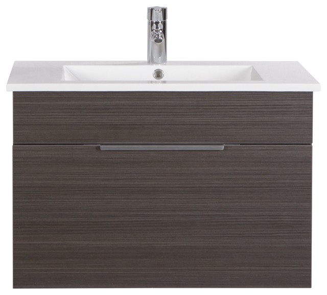 Spring Blossom 30 Modern Wall Hung Vanity 1 Drawer With Top By Modern Wall Hung Vanity 1 Drawer