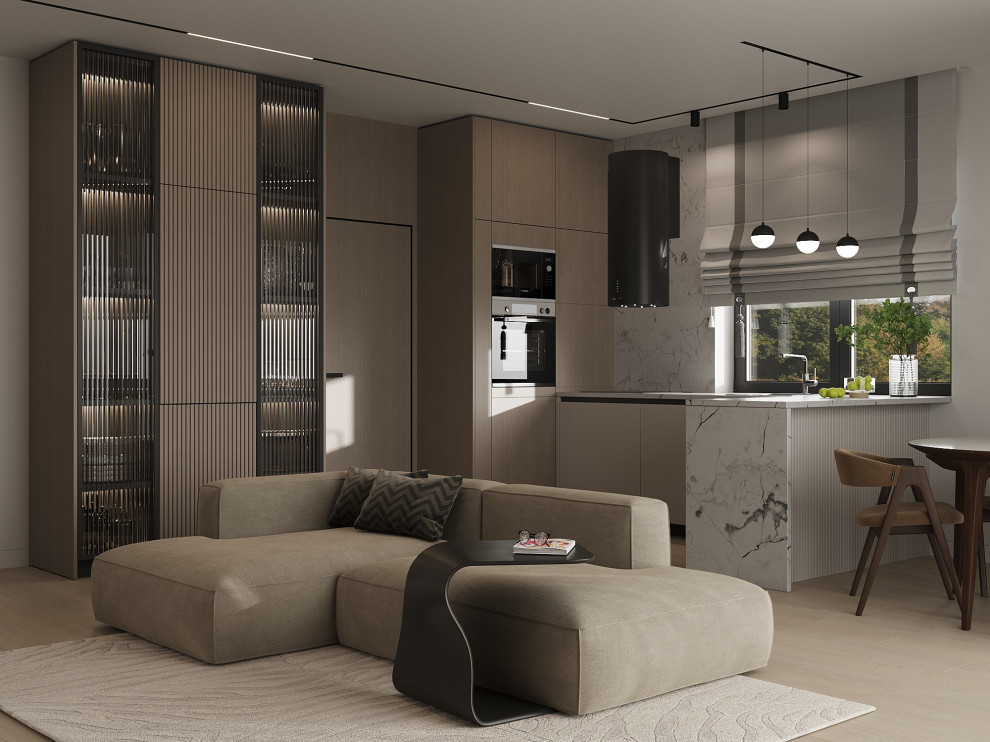 Кухня-гостиная в частном доме