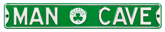 Boston Celtics NBA Man Cave Street Sign