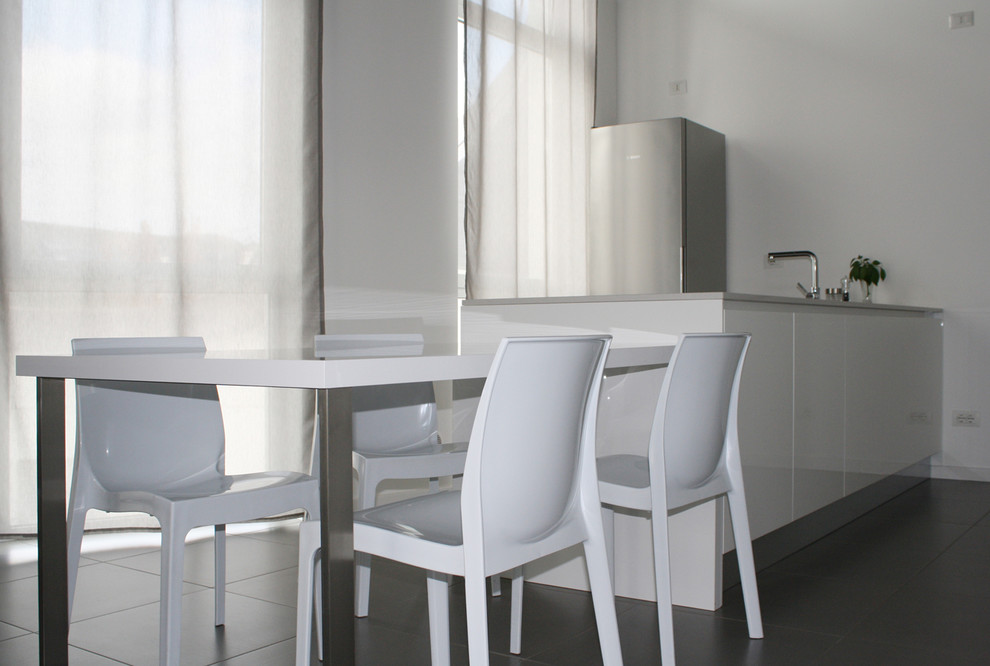 В лучах южного солнца. Проект двухуровневой квартиры г. Бари, Италия.