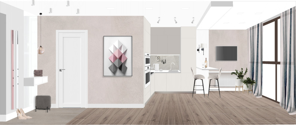 Двухкомнатная квартира в ЖК Прага2