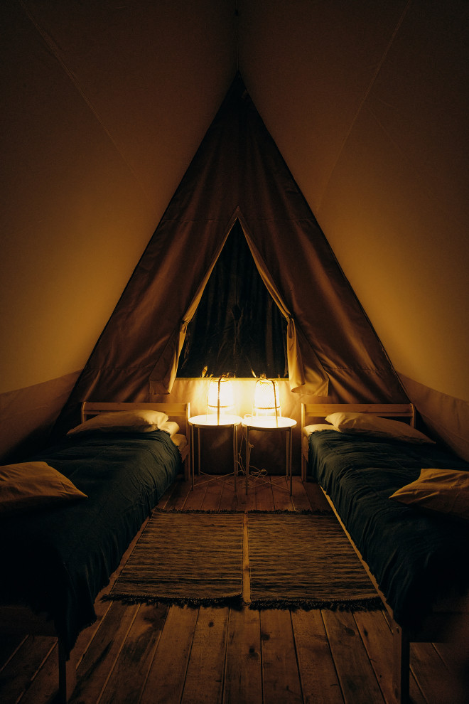 Оформление номеров эко-отеля Мир Алтай