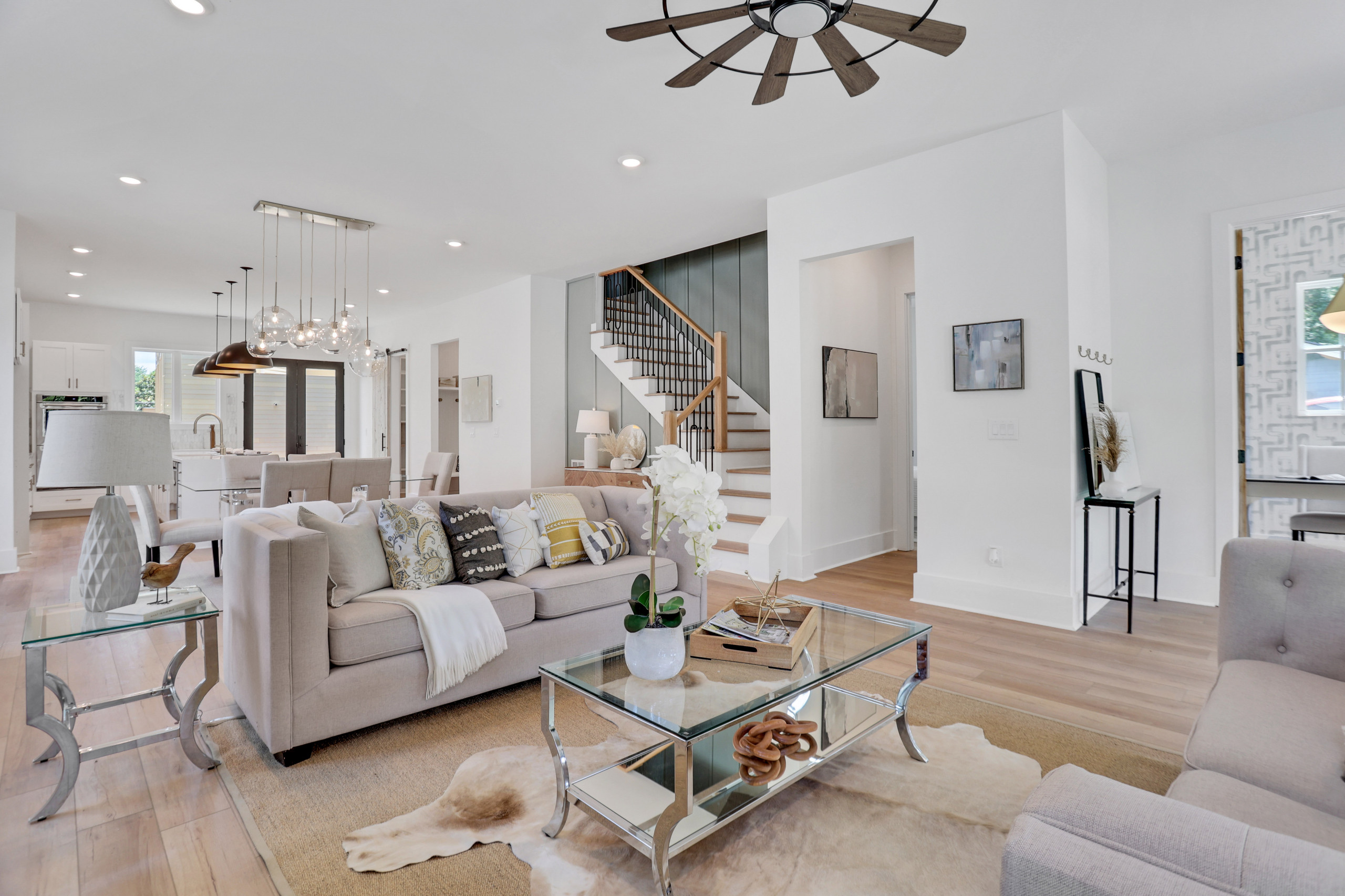 Inspiration for a contemporary living room remodel in Atlanta