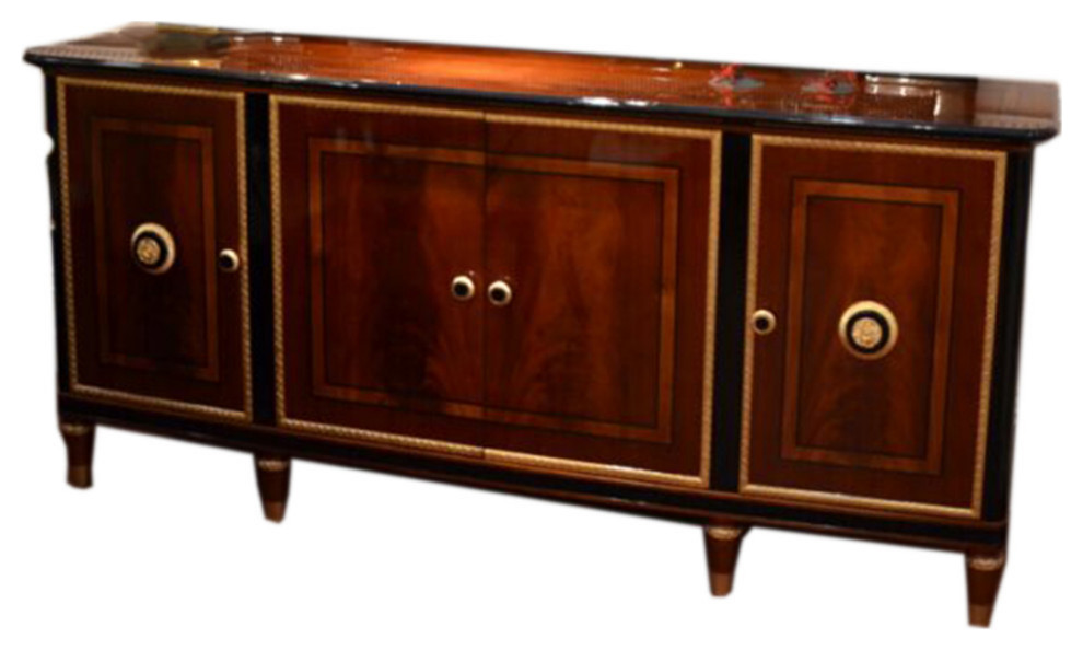 Infinity Solid Wood Buffet Table Transitional Buffets And