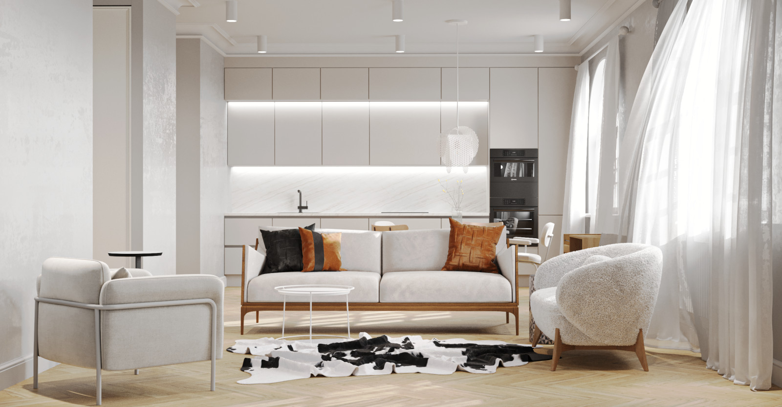 Дизайн проект однокомнатной квартиры