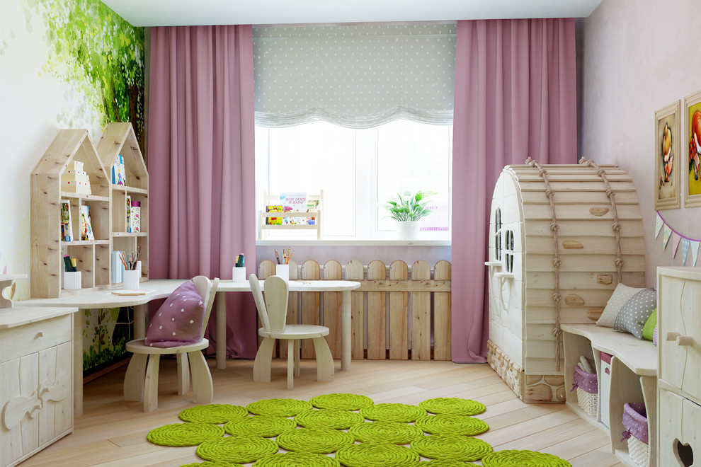 Комната девочки с мебелью Woodved, 15 метров