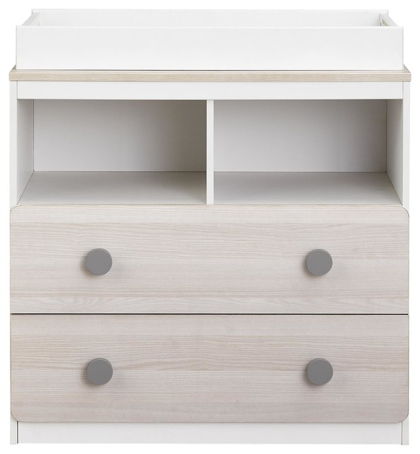 Novogratz Prism Prism Changing Table White Contemporary