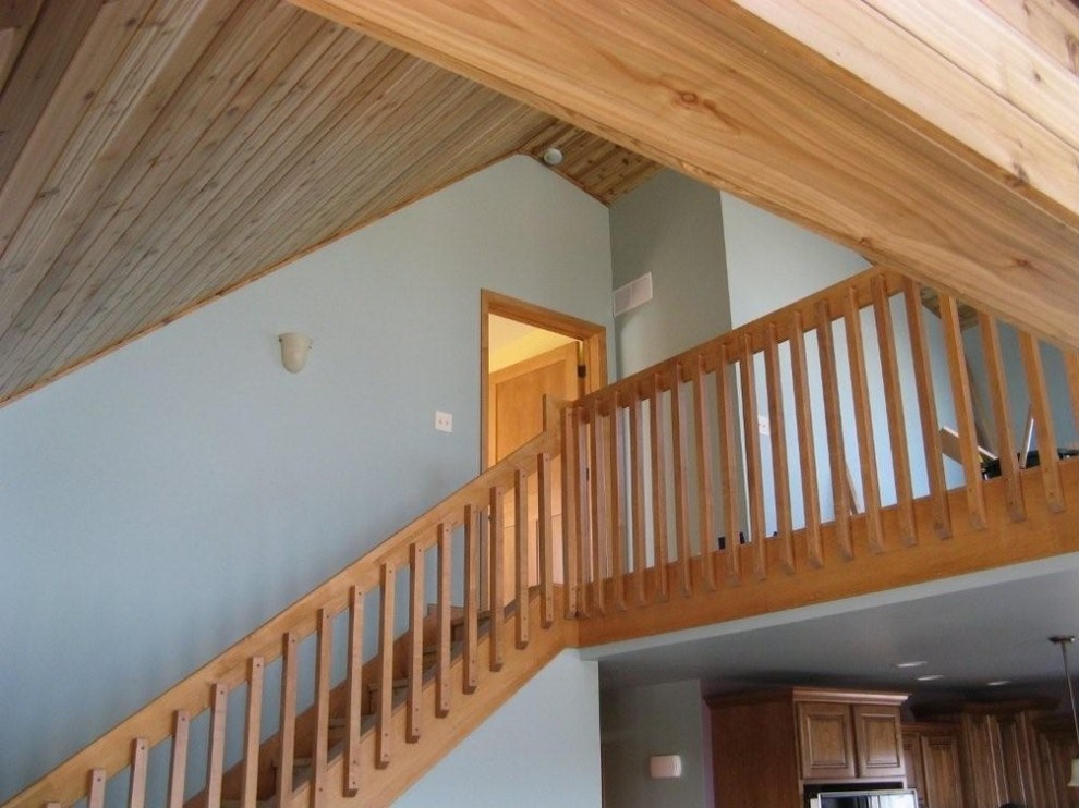 Design ideas for a medium sized modern staircase in Other.