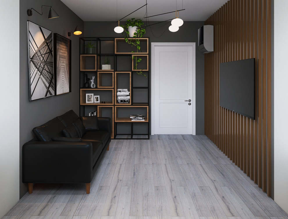 Трехкомнатная квартира для холостяка. Сочетание брутального  характера и уюта.